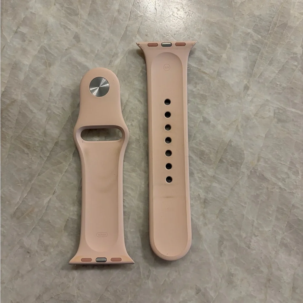 Apple 40mm Smartwatch Sport Band in Pink Sand, size S/M and M/L